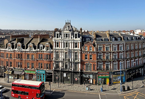 Putney riverside town centre and local businesses